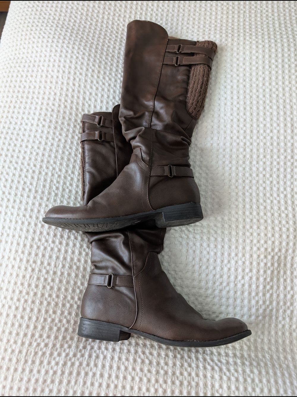 Life Stride Brown Knee-High Riding Boots